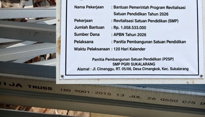 ISO Bukan Pengganti SNI dalam Proyek Pemerintah: Sorotan atas Material Revitalisasi SMP PGRI Sukalarang