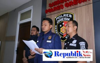 Foto : Polres Gresik ungkap curanmor di rest area wahas.