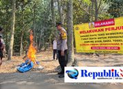 Foto : Respon cepat aduan masyarakat,Polres Kediri Bongkar arena sabung ayam.