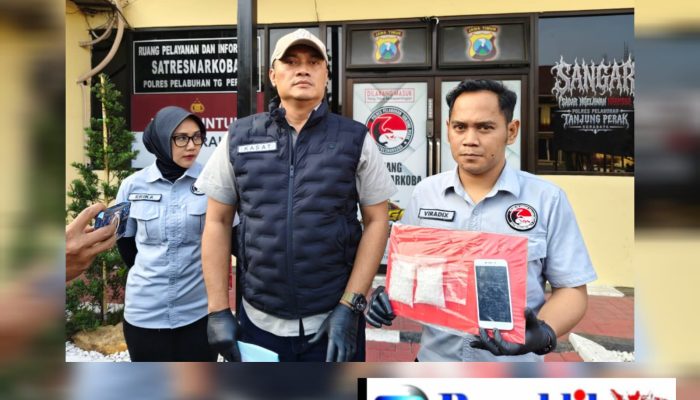 Polres Pelabuhan Tanjung Perak Amankan Tersangka Kurir bawa 100,72 gram Sabu