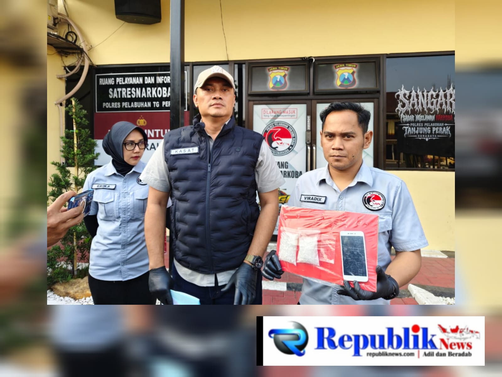 Foto : Barang bukti yang diamankan polisi.
