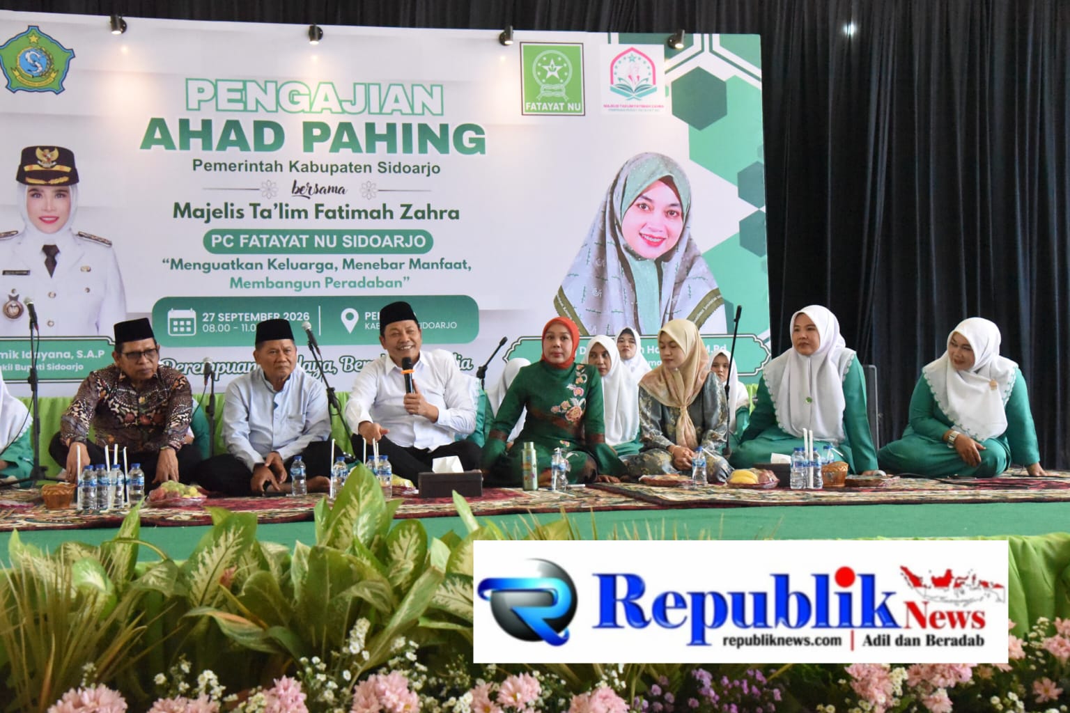 Foto : Bupati Sidoarjo,H.Subandi menghadiri pengajian Ahad Pahing di pendopo Delta Wibawa.