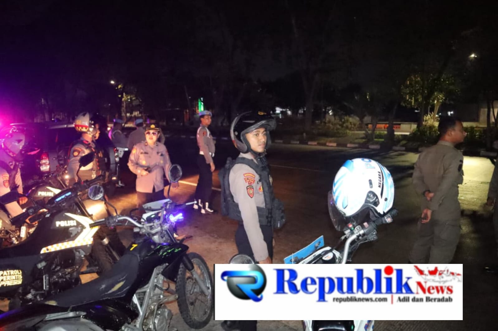 Foto : Patroli cipkon polres Tanjung Perak,tindak tegas Gangster dan tawuran remaja.