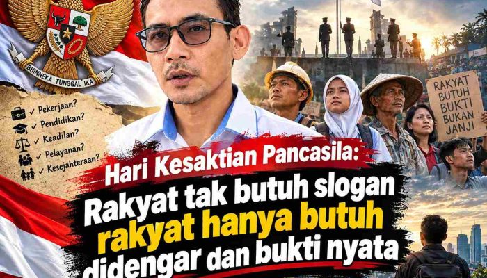 Hari Kesaktian Pancasila: Rakyat Tak Butuh Slogan, Rakyat Butuh Didengar dan Bukti Nyata