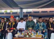 Junjung Tinggi Keragaman Kapolres Bitung Hadiri HUT Kota Bitung ke- 36 Kenakan Baju Adat Sulsel ‎