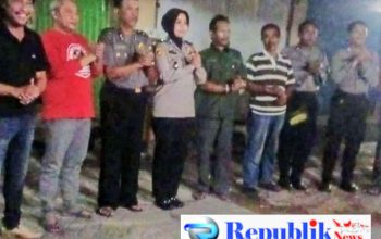 Foto : Kapolsek Sedati, Iptu Masyita Dian Sugianto,S.H.,M.H., bersama jajaran kunjungan ke Ruko BUMDES Sedati Agung.