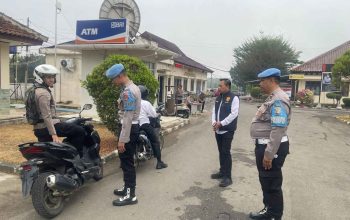 Dukung Operasi Patuh Krakatau 2026, Si Propam Polres Lampung Utara Periksa Kelengkapan Kendaraan Personel
