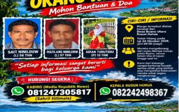 Tiga Warga Buano Utara Hilang Saat Menyeberang, Hingga Kini Belum Ada Kabar Terbaru