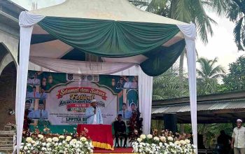 Ketua DPK BKPRMI Kecamatan Peudawa Berikan  Sambutan di Festival Anak Soleh Indonesia Ke II Kecamatan Peudawa