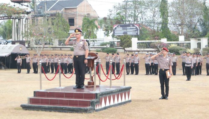 Polres Lampung Utara Gelar Upacara Peringatan Hari Sumpah Pemuda ke-98 Tahun 2026