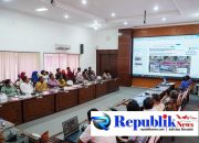 Foto : Rapat kordinasi kesepakatan Right of Way(ROW) di gelar di Opsroom Sekretariat Daerah.