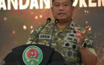 Foto : Danrem 084/BJ Brigjen TNI Kohir pimpin acara pelantikan Bintara,Tamtama dan PNS di Aula Korem 084/Bhaskara Jaya ,Jalan A.Yani no 1 Surabaya.