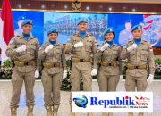 Foto : Lima personel Polda Jatim siap jalankan misi perdamaian PBB di Afrika Tengah.