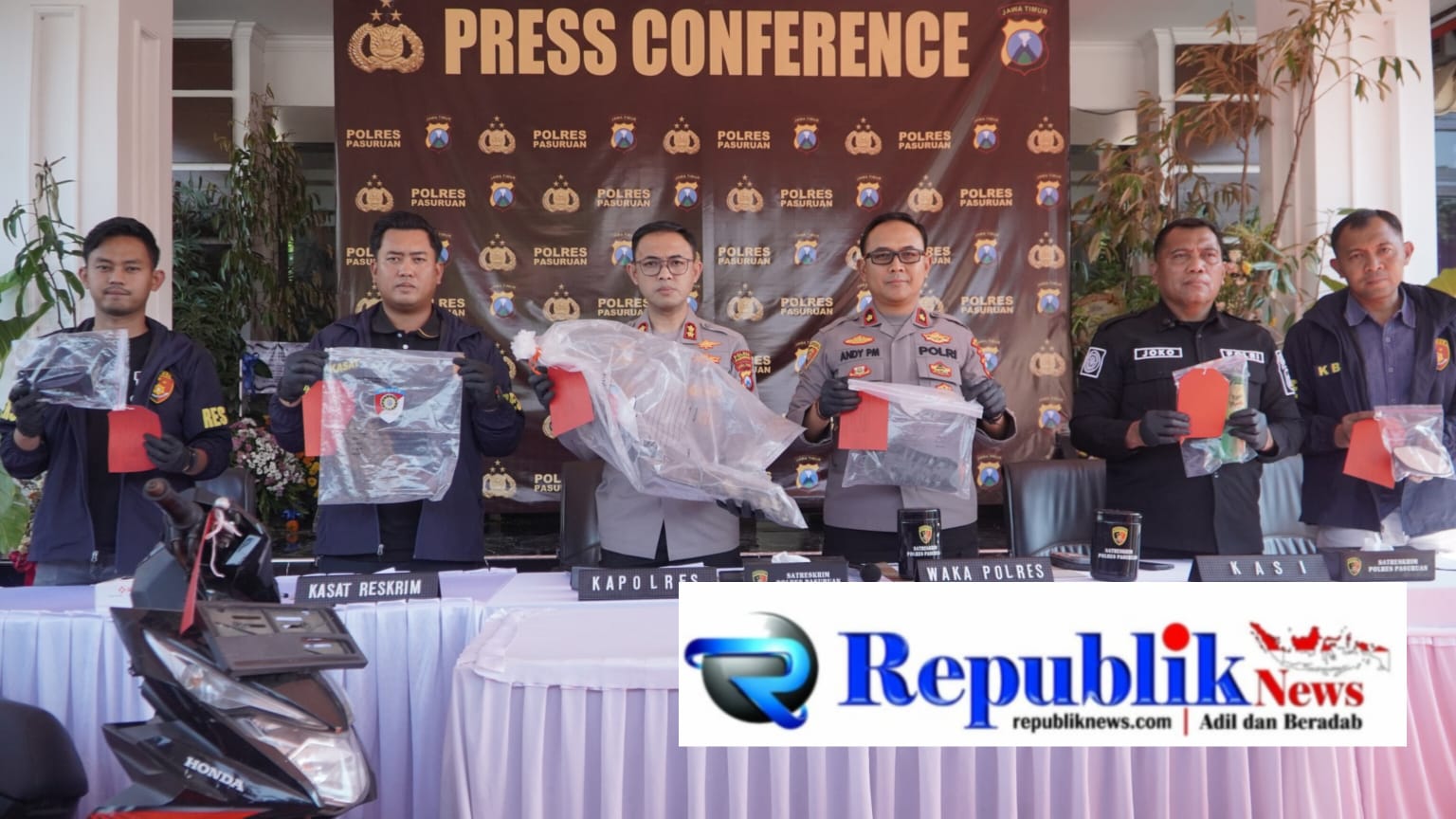Foto : Barang bukti yang diamankan.