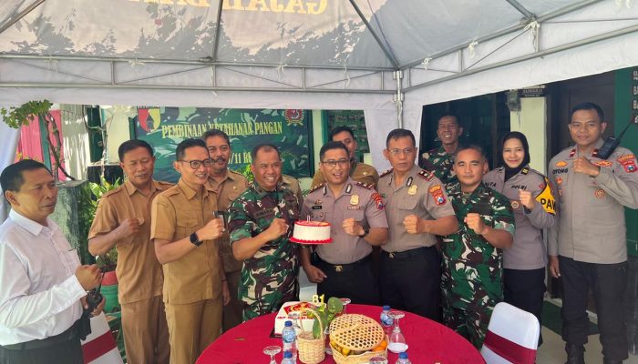 Kunjungan Forkompimcam Rungkut dan Gunung Anyar Dalam Rangka HUT TNI KE 81 di Koramil 0830-11/Rungkut