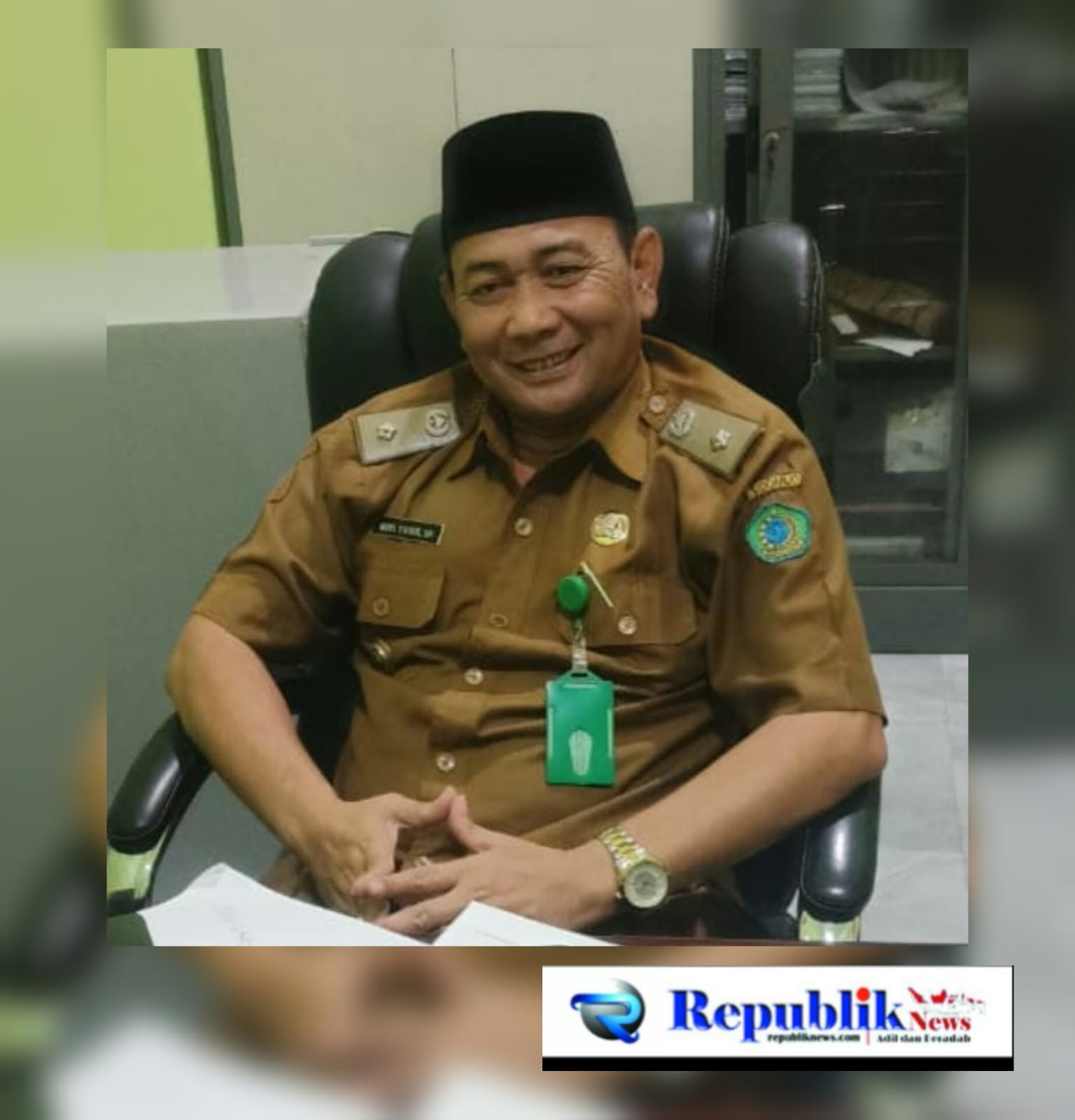 Foto : Kades desa Pepe,M.Yasir.,S.H., kecamatan Sedati Kabupaten Sidoarjo.