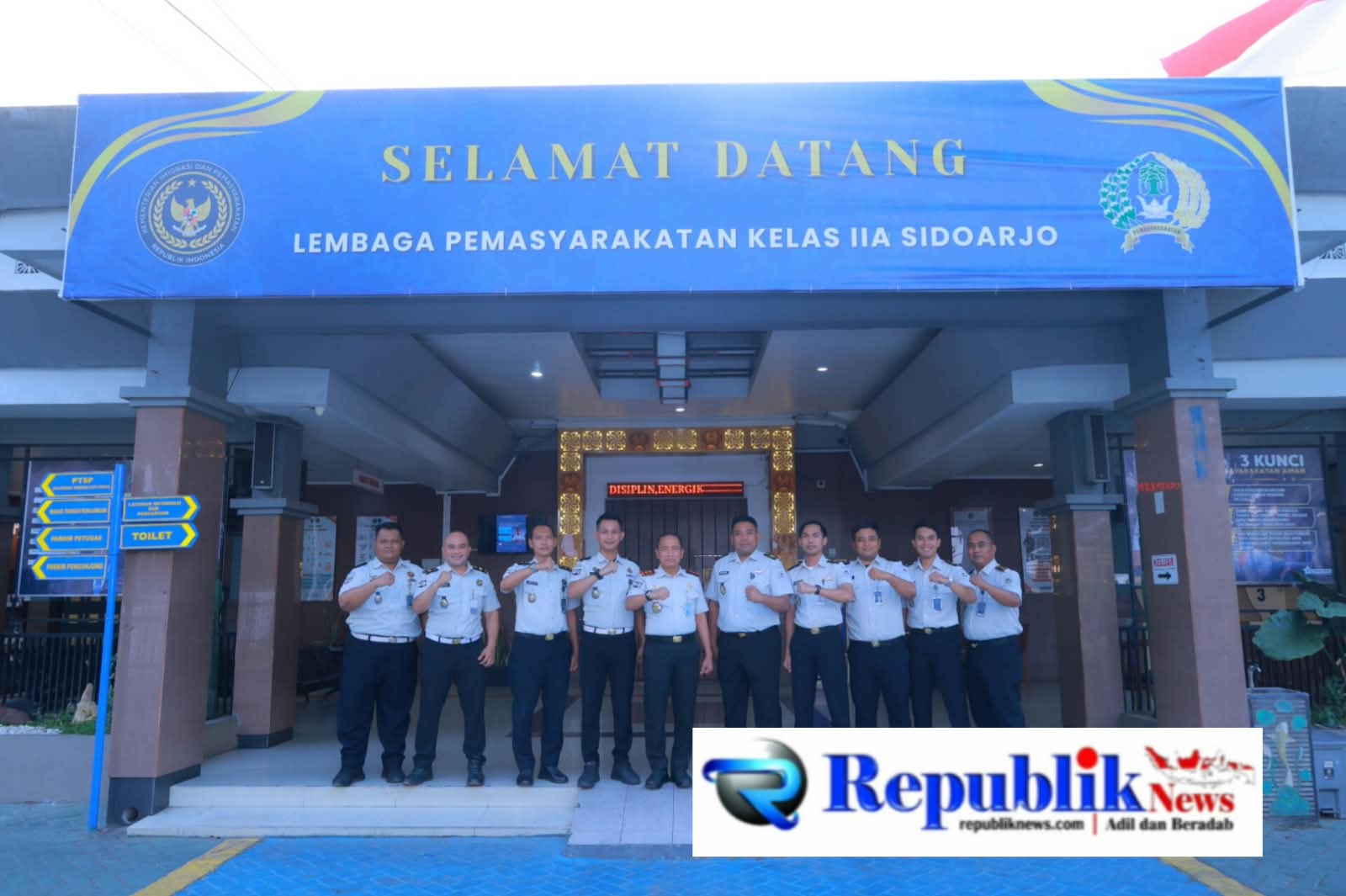 Foto : Kakanwil Ditjen pas Jatim laksanakan Bintowasdal di Lapas Sidoarjo.