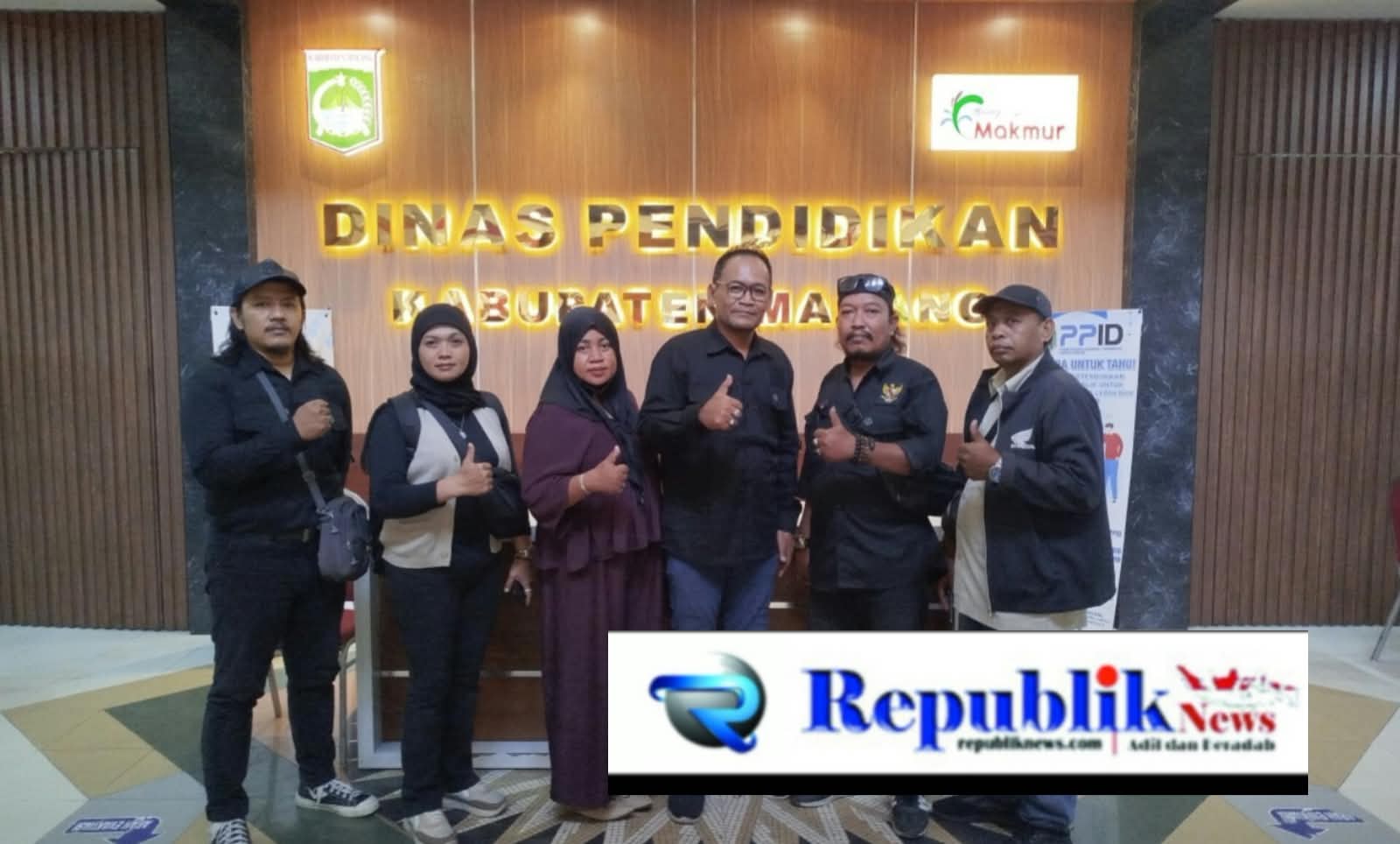 Foto : ketika konfirmasi ke Diknas Kabupaten Malang.