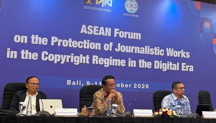 Menkum Supratman di Depan Forum Jurnalis ASEAN: Teknologi Berkembang, Nilai Karya Jurnalistik Harus Terlindungi