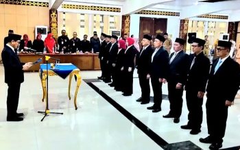 Bupati Lampura Lantik 10 Pejabat Eselon II, Kinerja Dievaluasi 6 Bulan Sekali