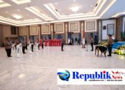 Foto : Kapolda Jatim Lantik wakapolda baru dan pimpin Sertijab sejumlah Kapolres jajaran.
