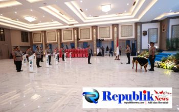 Foto : Kapolda Jatim Lantik wakapolda baru dan pimpin Sertijab sejumlah Kapolres jajaran.