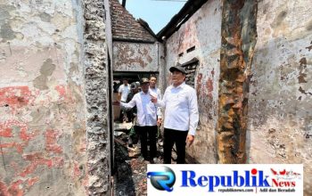 Foto : Dua rumah warga di Sukodono terbakar, Bupati Subandi pastikan perbaikan dimulai pekan ini.