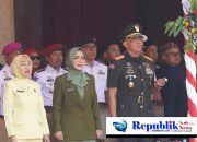 Foto : Pangdam V/Brawijaya Mayjen Rudi Saladin,M.A. menghadiri acara upacara peringatan hari jadi ke-81 Provinsi Jawa Timur.