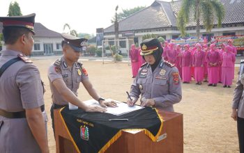 Kapolres Lampung Utara Pimpin Sertijab Sejumlah PJU dan Kapolsek Jajaran