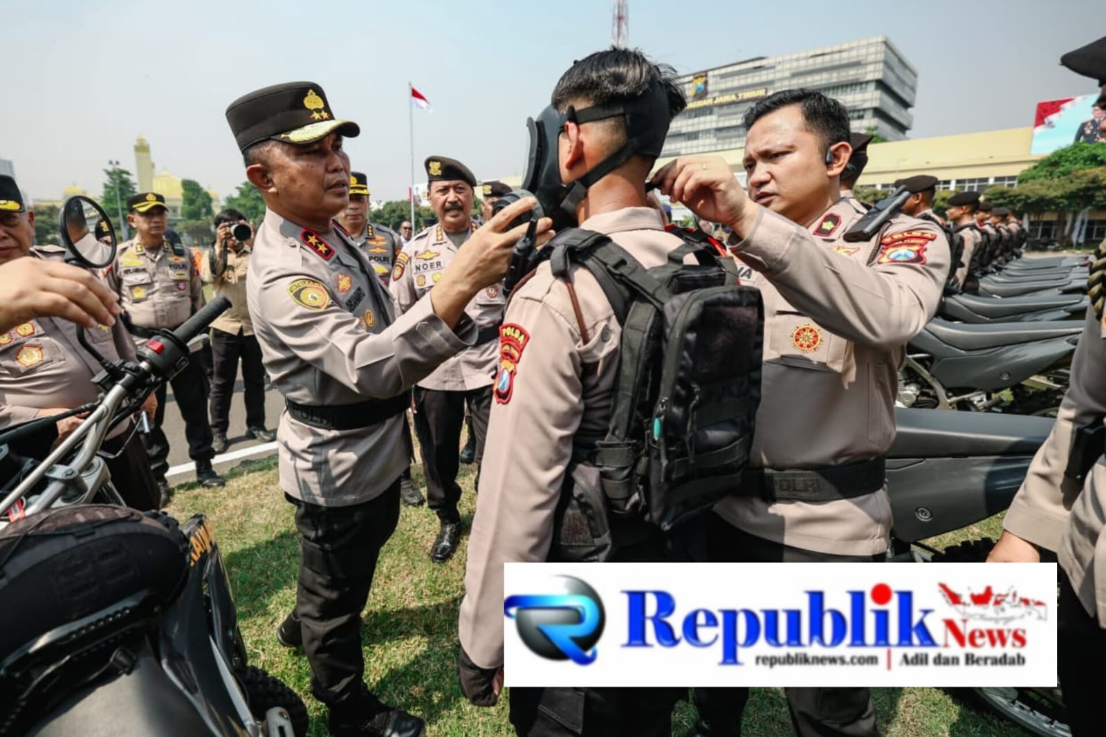 Foto : Perkuat penanggulangan Karhutla Polda Jatim terjunkan pasukan BKO selama sepekan