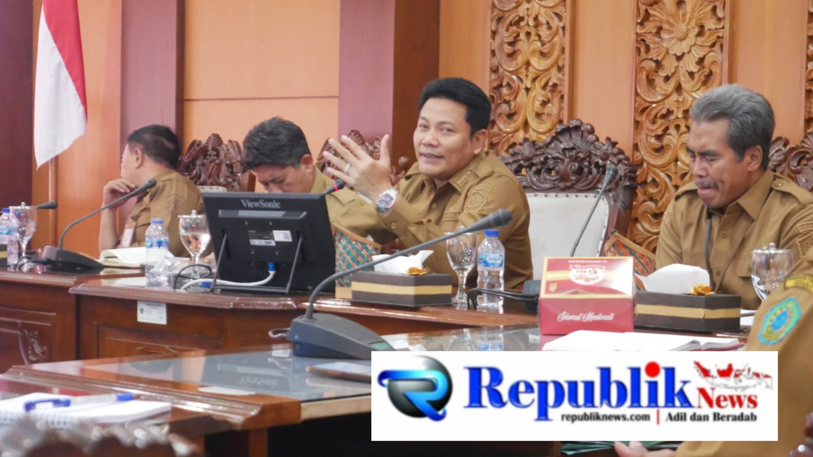 Foto: Musim hujan kian dekat, Bupati Subandi minta kades se-Wonoayu percepat normalisasi sungai.