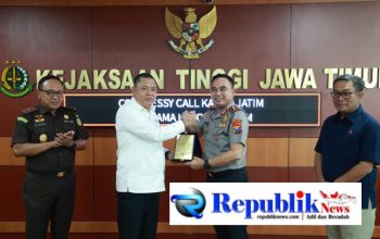 Foto: Perkuat sinergi penegakan hukum ,Kapolda Jatim,Irjen Pol Dekananto Eko Purnomo gelar Courtesy Call ke Kajati.