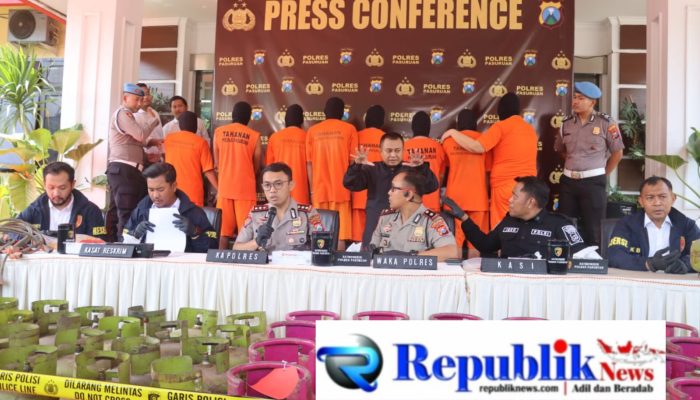 Polres Pasuruan Tetapkan Delapan Tersangka Kasus Penyalahgunaan LPG Subsidi, Ratusan Tabung Disita