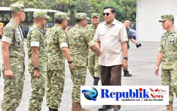 Sambut Menhan RI di Juanda, Danrem 084/Bhaskara Jaya Perkuat Sinergi Pertahanan