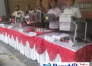 Foto : Barang bukti yang diamankan polisi.