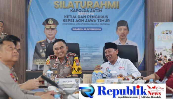 Perkuat Sinergi, Kapolda Jatim Gelar Silaturahmi dengan DPD KSPSI AGN Jawa Timur