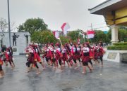 Tari Remo kolosal oleh Perguruan Seni Budaya Kampung Ilmu di makam WR Supratman, Surabaya (28/10/2026)